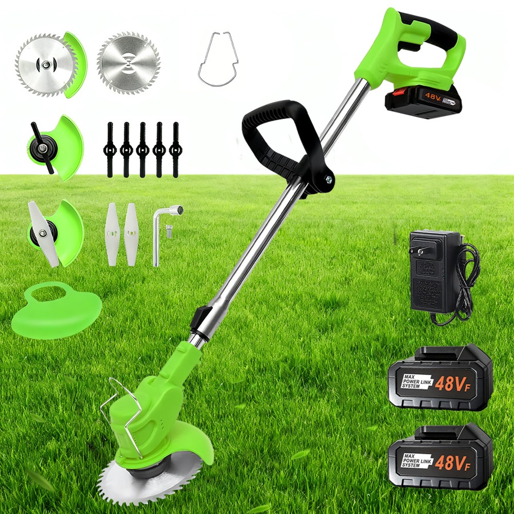 Cordless Electric Weed Lawn Eater Edger Yard Grass String Trimmer Cutter Mower
