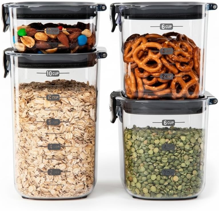 Progrive Internatal ProKeeper+ Clear Plastic Modular Airtight Pantry