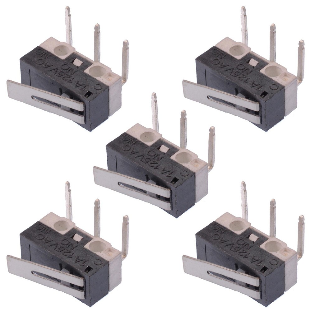 5 x 11mm Lever Subminiature Horizontal PCB Microswitch SPDT 3A
