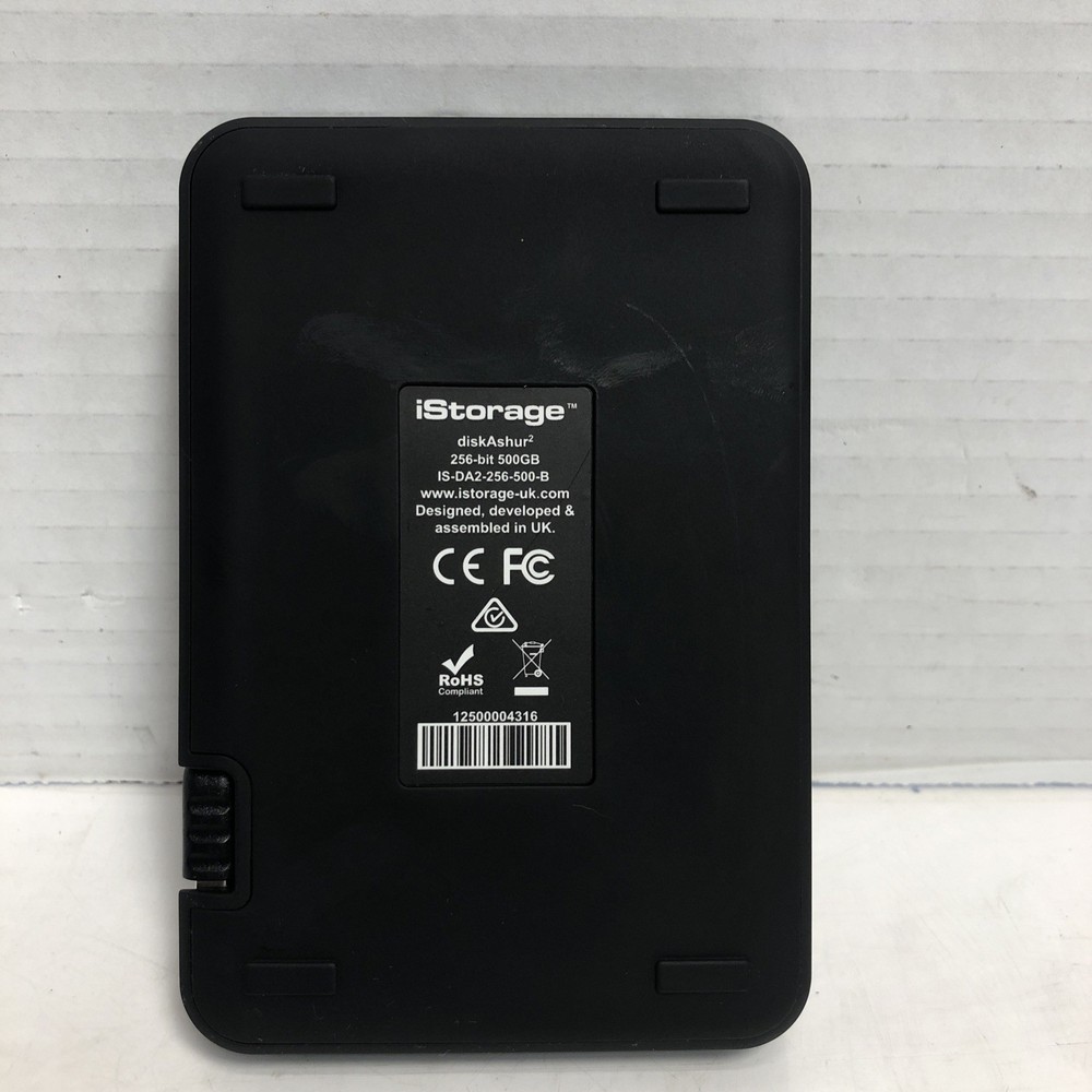 iStorage diskAshur HDD 500GB Secure portable hard drive