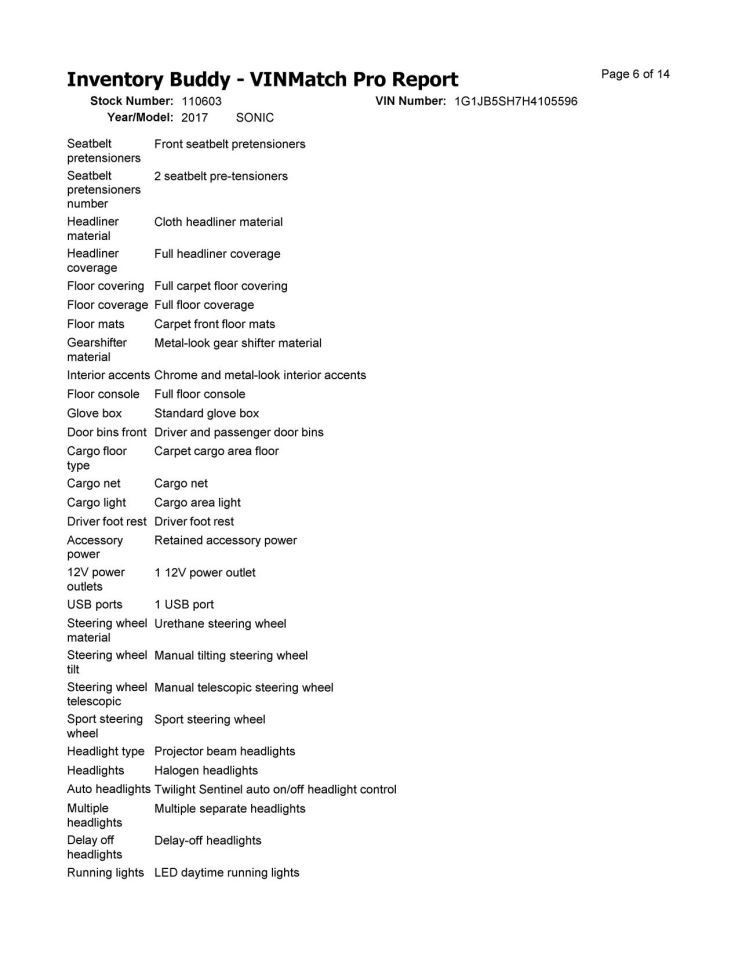 Alternator Fits 12-18 SONIC 10324293