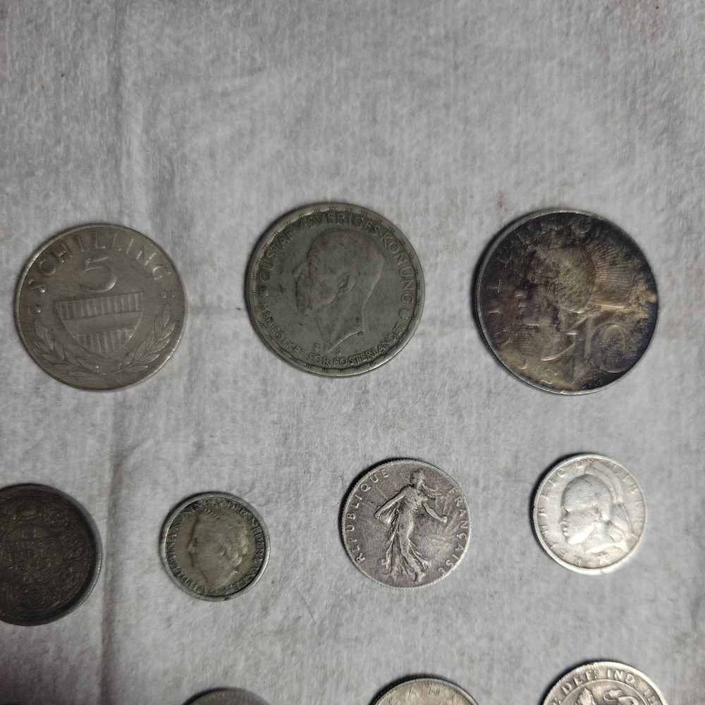 World Silver Coin Lot - Various Countries