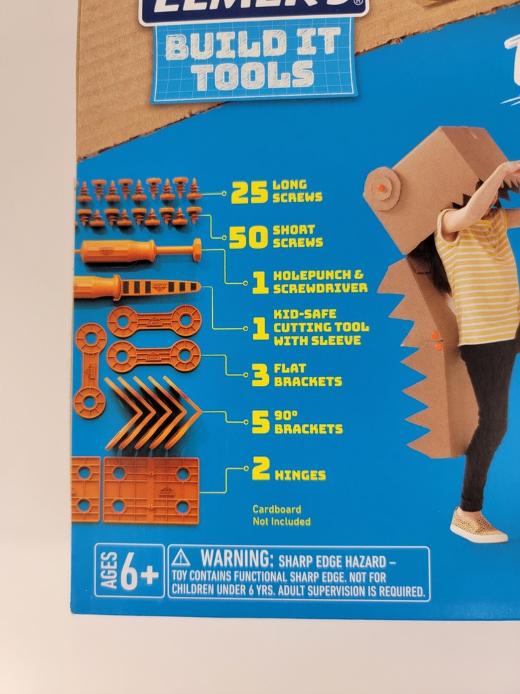 Elmer's Build It Tools Kit Construct & Create w/ your Cardboard 87ct Tool Kit