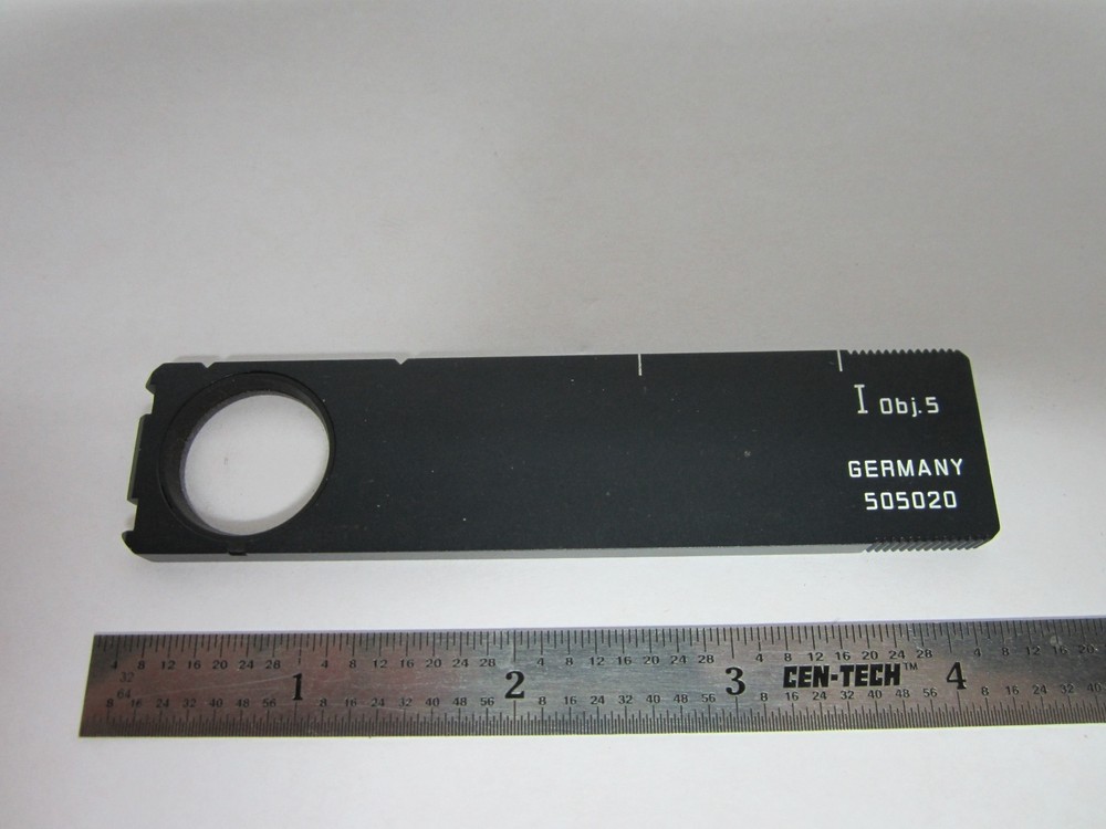 MICROSCOPE PART FILTER SLIDE OBJ.5 GERMANY 505020 OPTICS BIN#B1-R-18