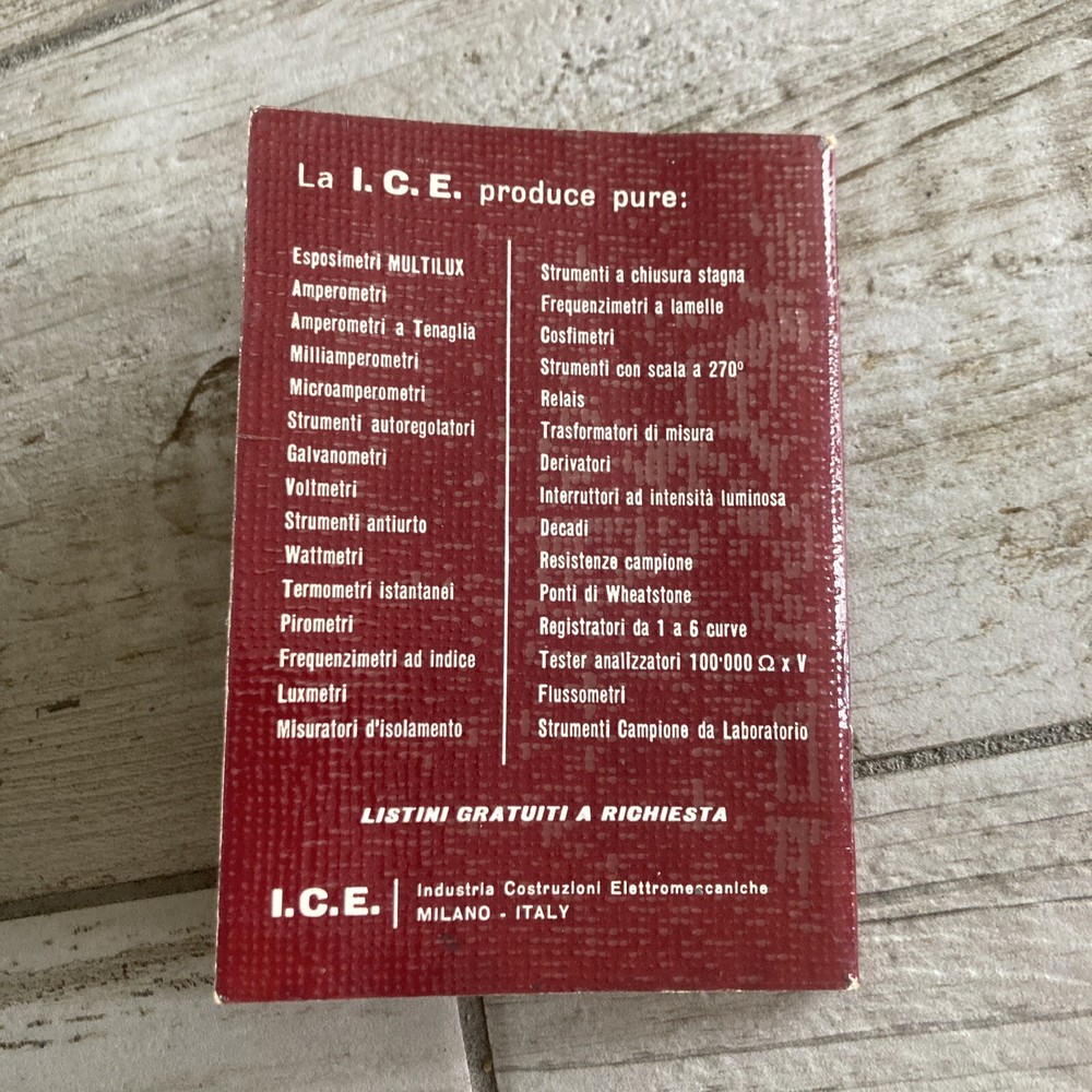 Milano Ice Italy Model 680 E Instructions Manual.