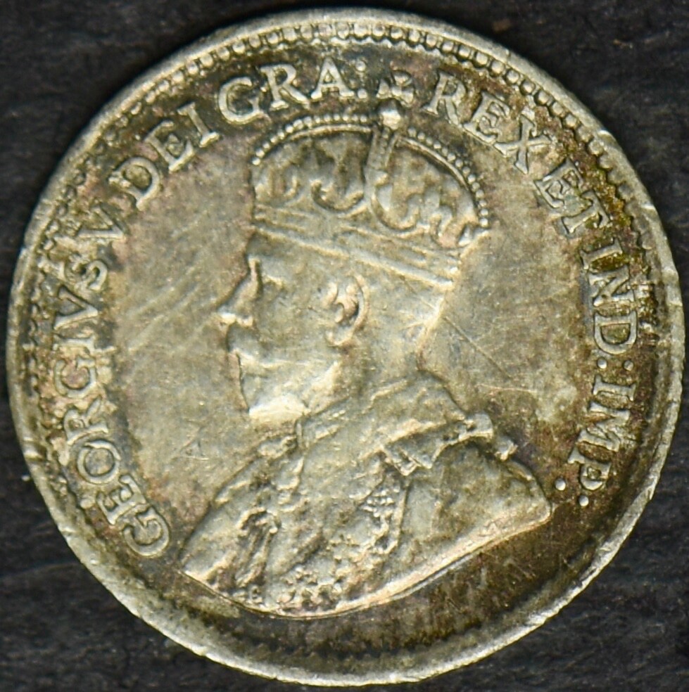 1917 Canada Silver 5 Cents - ✪COINGIANTS✪
