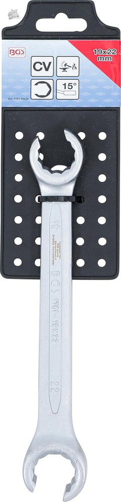 1761-17X22 | Double Ring Wrench, Open | 17 X 22mm