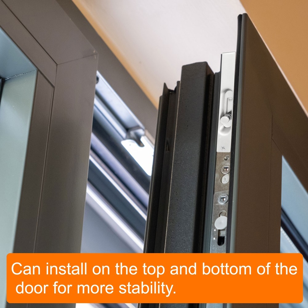 2 Pcs 6 x 0.87 Inch Flush Bolt Solid Brass Door Flush Bolt Black