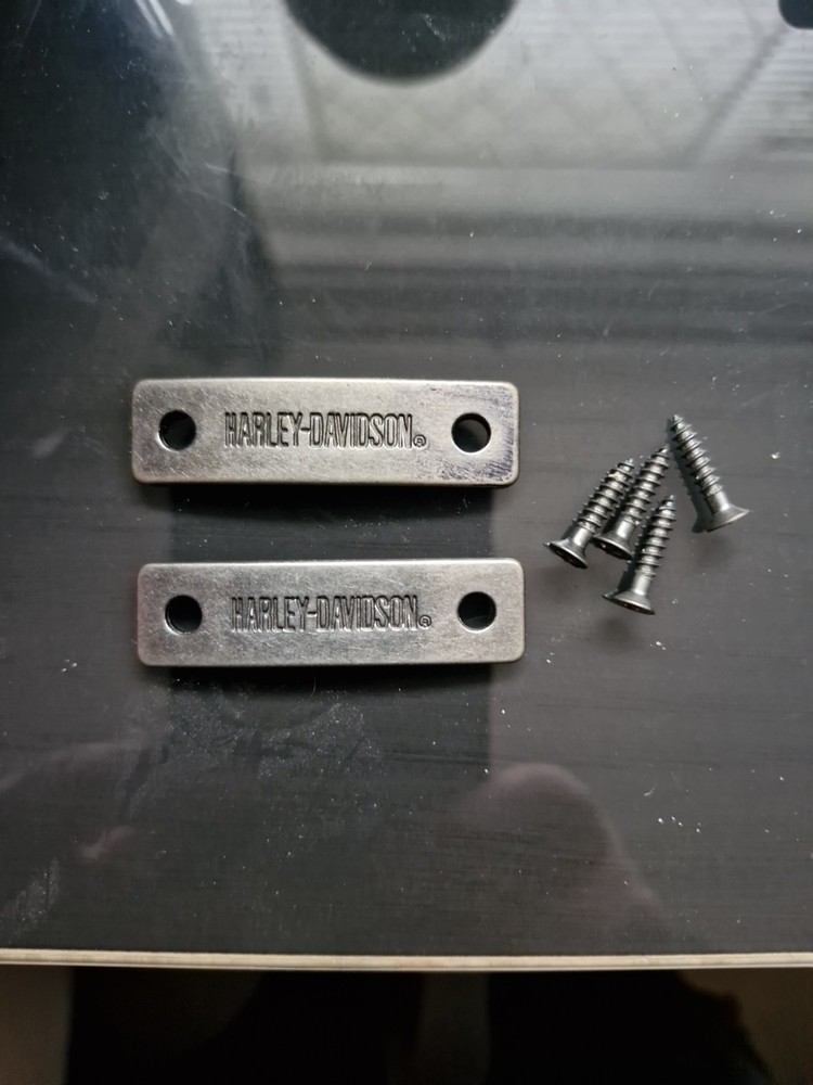 Harley Davidson Screw On Badges / Heel Plates