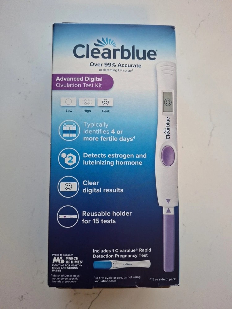 Clearblue Advanced Digital Ovulation Test Kit 15 Ovulation Tests + 1...