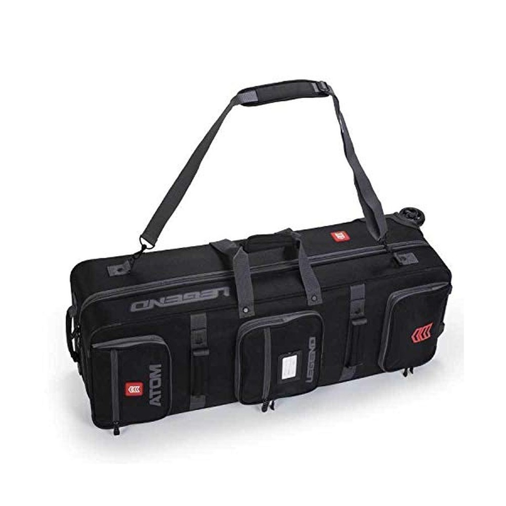 Legend Atom Recurve Bow Case for Archery - Holds 2 Bows, Rolling Wheels, Thic...