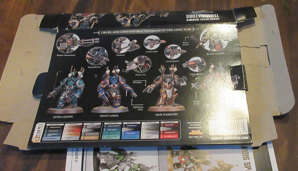 Warhammer EMPTY Collector's Box : Chaos Space Marine Terminators