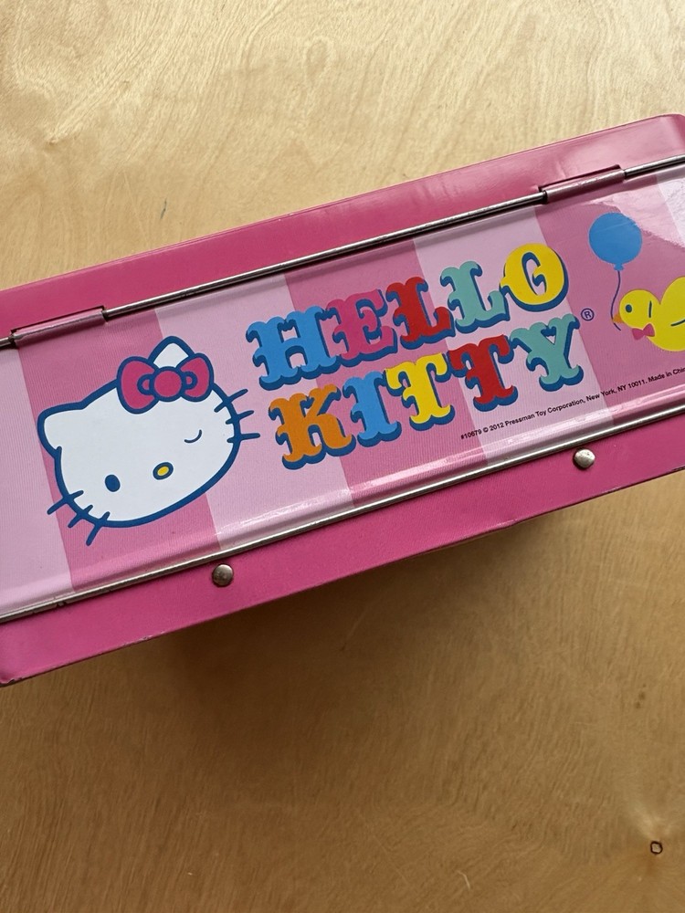 Hello Kitty Circus Theme Metal Lunch Box - Read Description