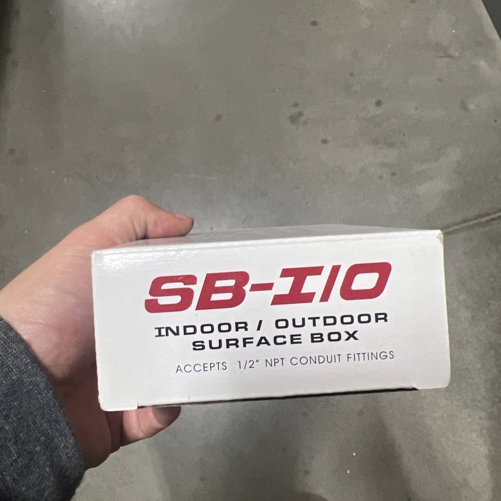 SURFACE MOUNT BACK-BOX SB-I/O