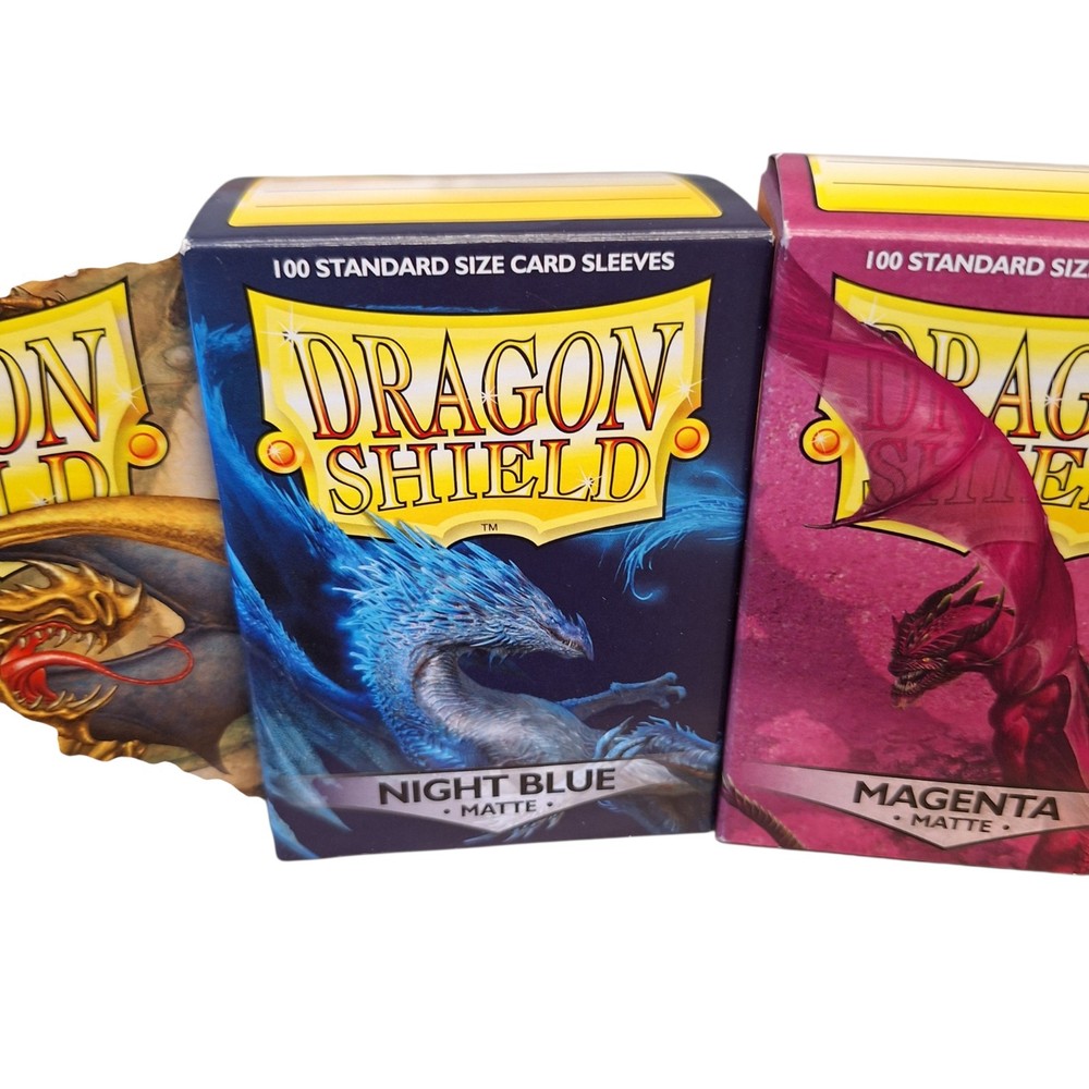 Dragon Shield Matte Sleeves Bundle - Gold, Night Blue, Magenta, Ruby (4x 100ct)