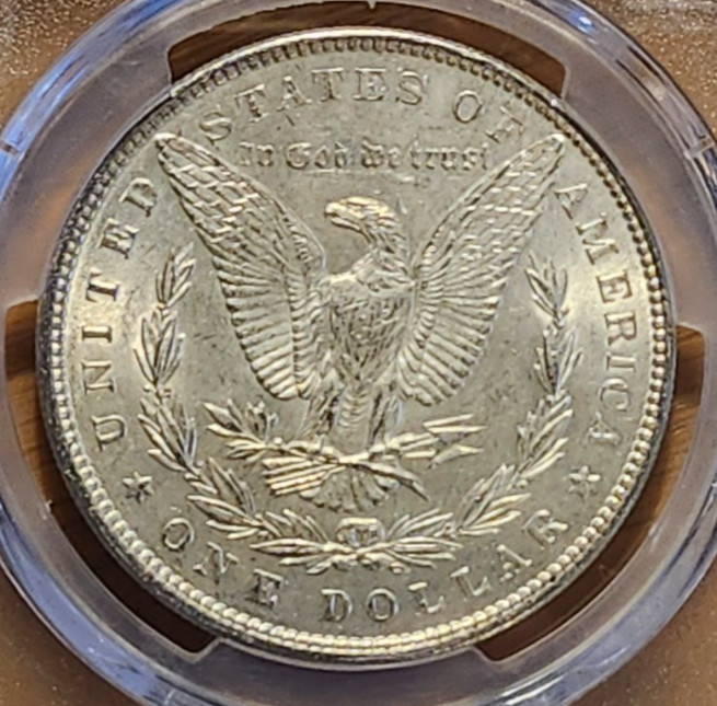 1896 PCGS MS61 MORGAN 90% SILVER 404