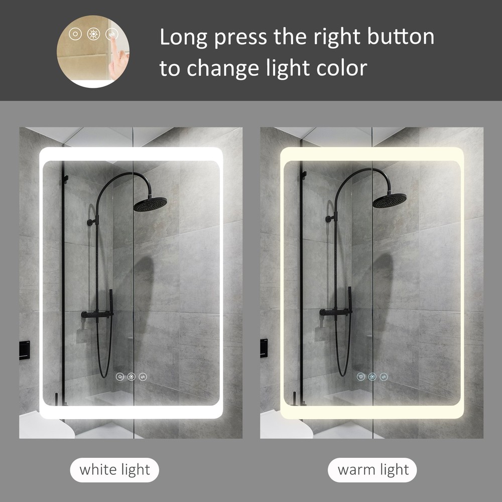Bathroom Cabinet with Mirror Silver