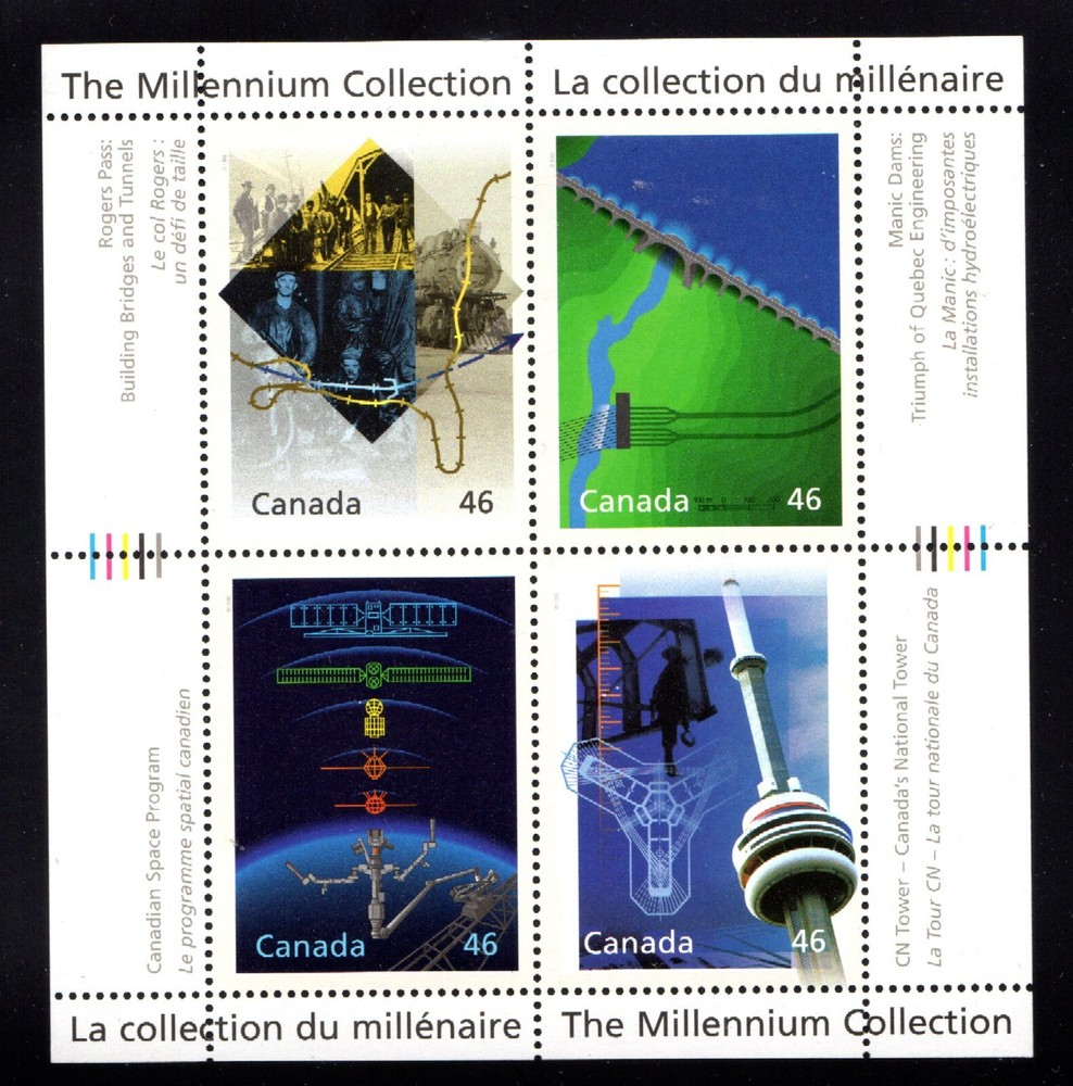 CANADA MINT SOUVENIR SHEET - VFNH - SCOTT NO. 1831 - MILLENIUM COLLECTION - 2000