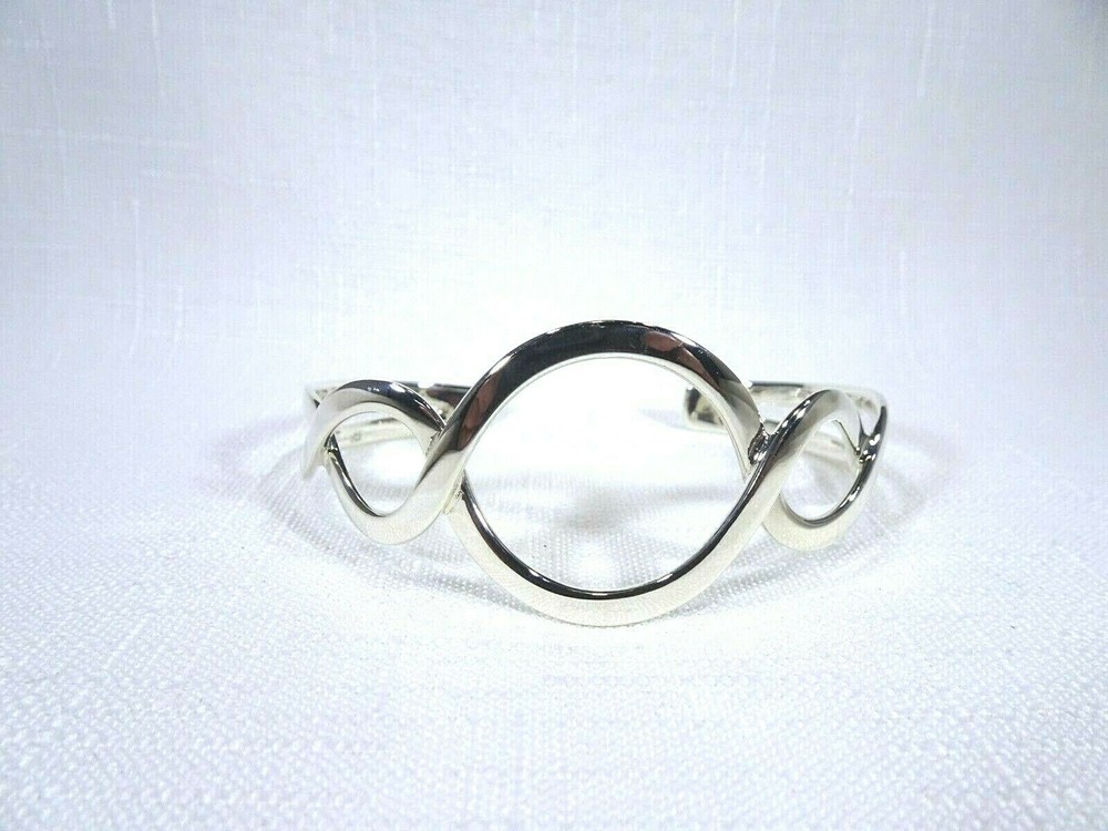 Solid Sterling Silver Cuff Bangle- 18.cm