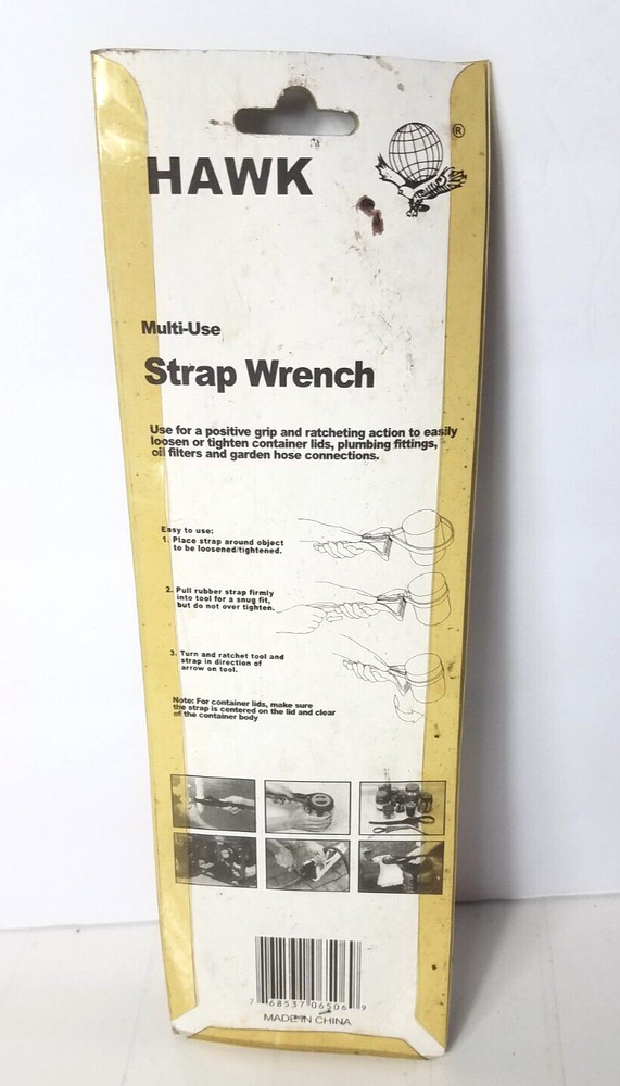 Hawk Multi-Use Strap Wrench TP6506 Size Small