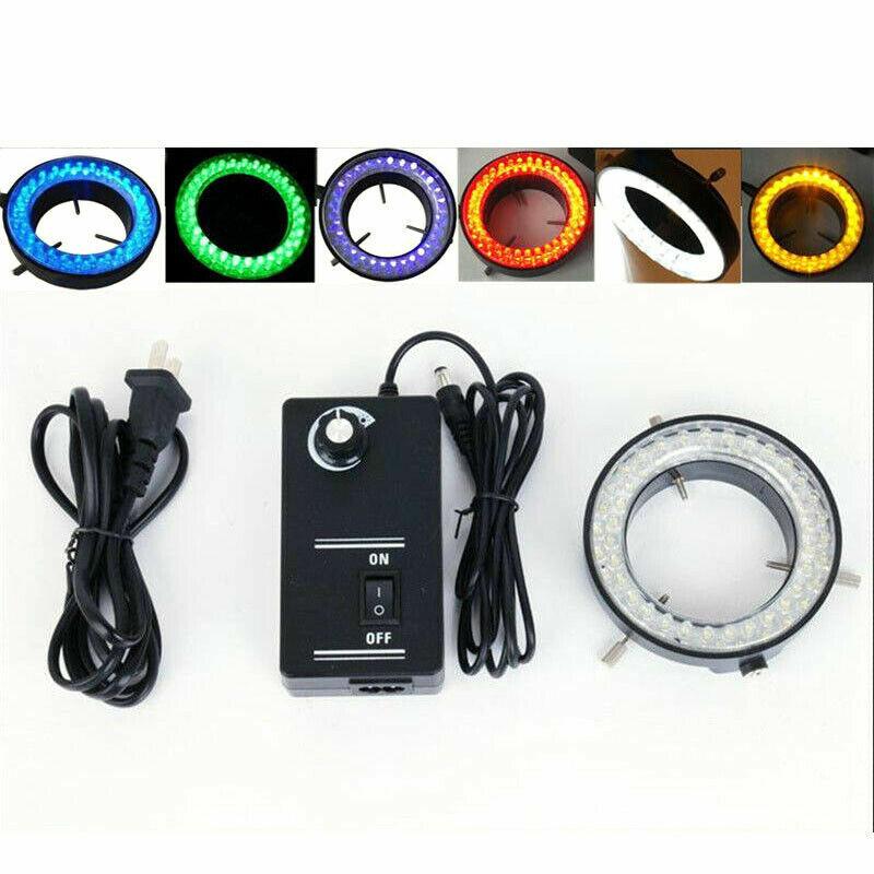 60mm Inner Diameter LED Ring Lamp Different Color Stereo Microscope Light Source