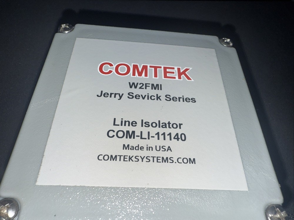 Comtek W2FMI Jerry Service Series COM LI 11140 Line Isolator Comteksystems.com
