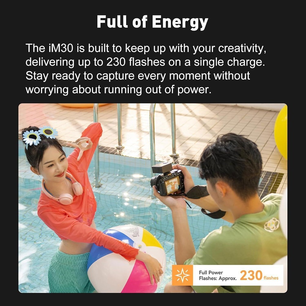 US Godox iM30 Mini Universal On-Camera Flash Light Speedlite CTT Lighting Flash