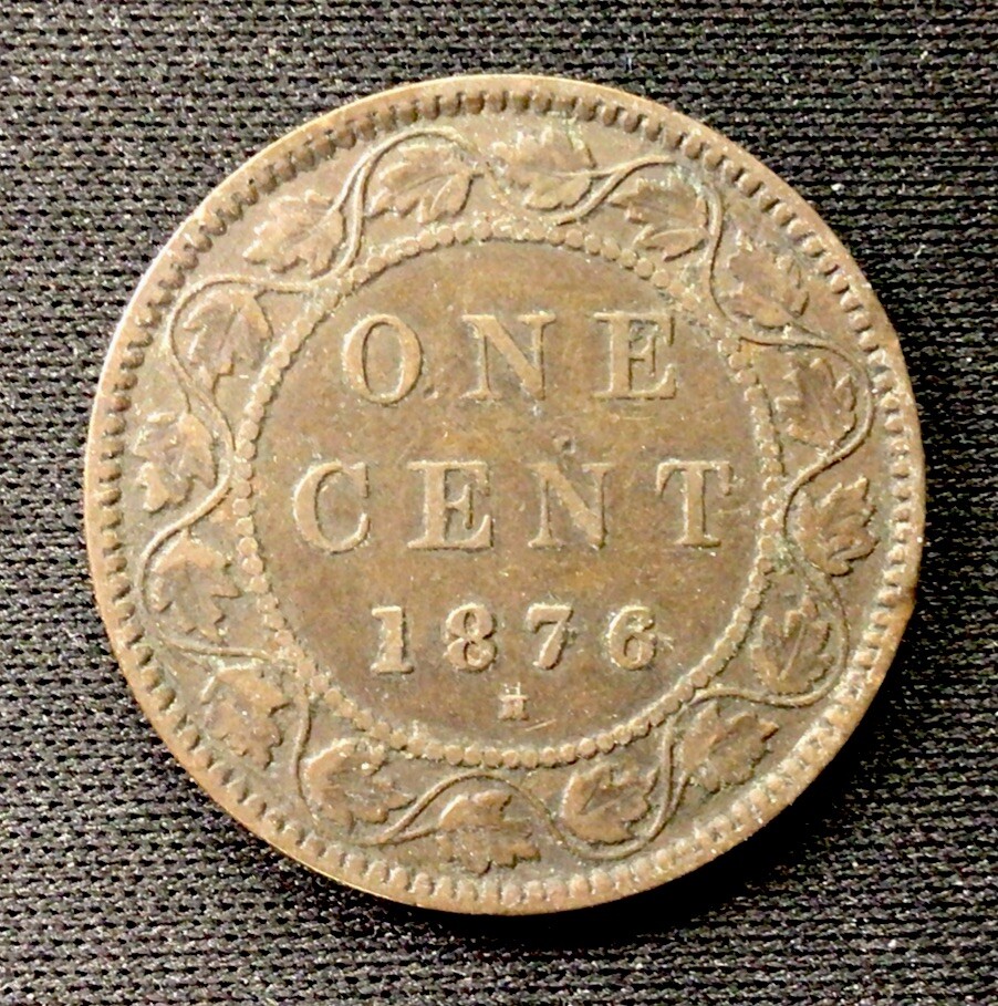 1876 H Canada Large Cent! ENN Coins