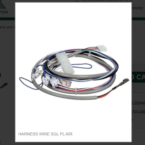 HARNESS WIRE SGL PL AIR #9101381-01