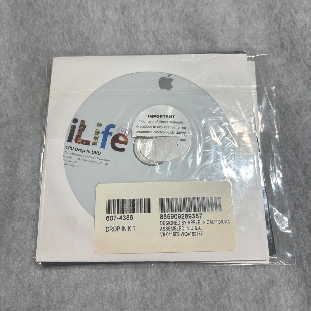 Apple iLife ‘09 CPU Drop-in DVD | New Mac Software