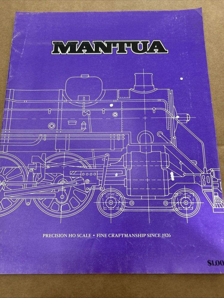 1979  MANTUA PRECISION HO SCALE MODEL TRAIN CATALOG