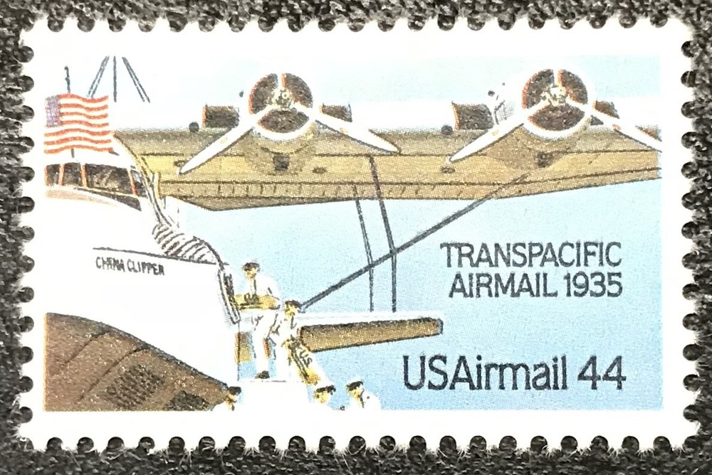 1985 Scott #C-115, 44¢, AIRMAIL - TRANSPACIFIC  - Single - MINT NH -