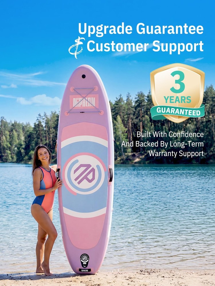 （Ultra-Light）Inflatable Paddle Board with (Beginner Friendly) StabilTrac Fin ...