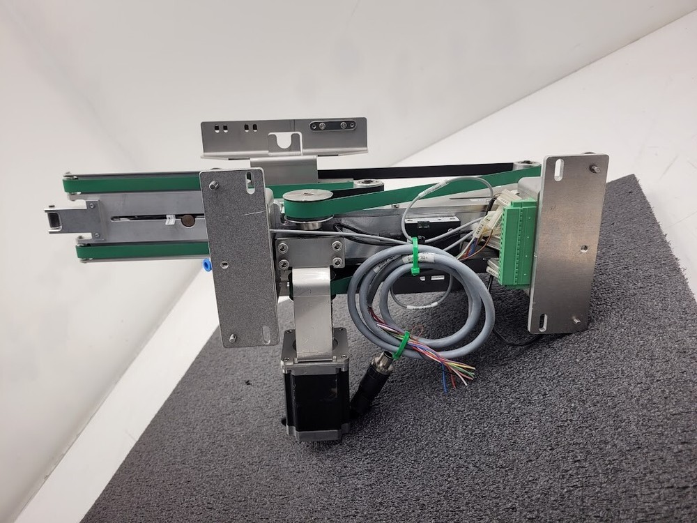 Beckhoff Stepper Motor Driven Extendable 2 Belt Conveyor 13" to 19" Extension A