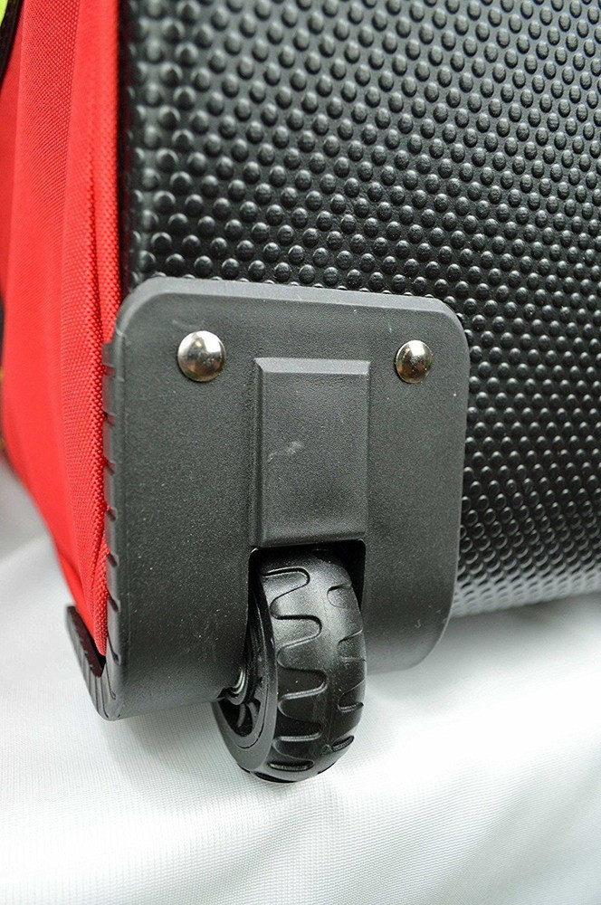 Pro Firefighter Premium Rolling Bunker Turnout Gear Bag with Retractable Handle