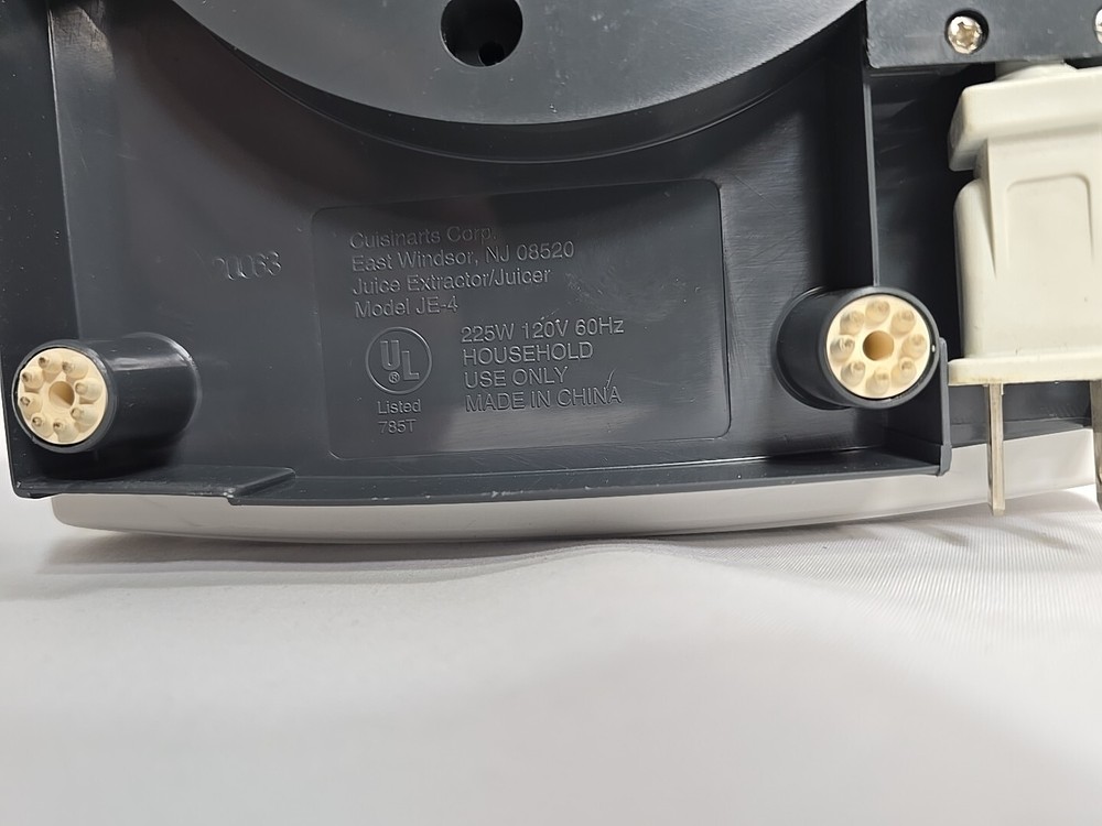 Cuisinart JE-4 Juicer Compact Motor Base Replacement Part OEM Tested !