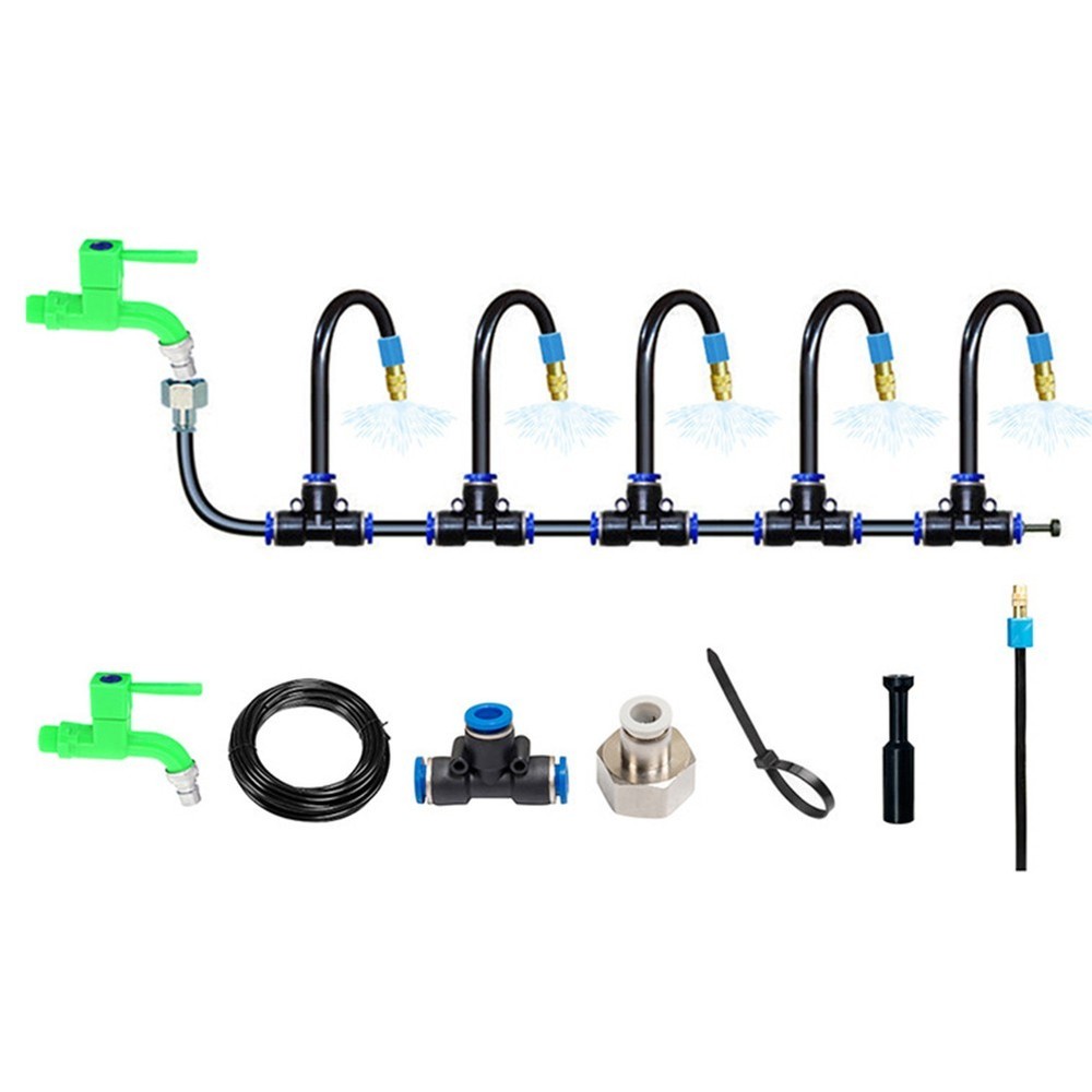Irrigation System Copper Nozzle 1 Set??Adjustable 5M Size Automatic Spraying