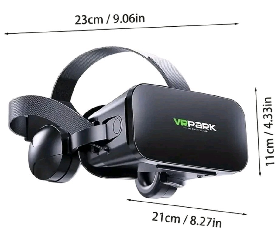 VR PARK 3D Virtual Reality Glasses with Remote Controller for iPhone and Android
