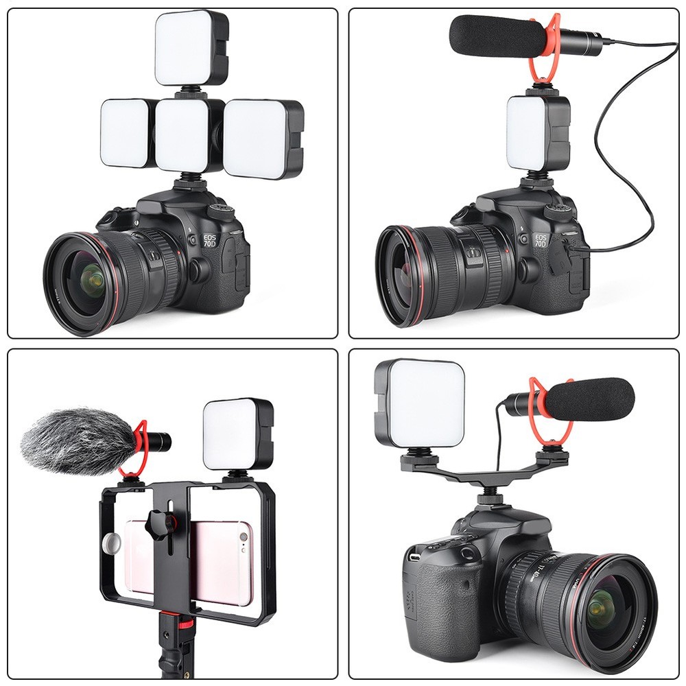 49 LED Continuous On Camera LED Panel Light Portable Dimmable Video Lighting