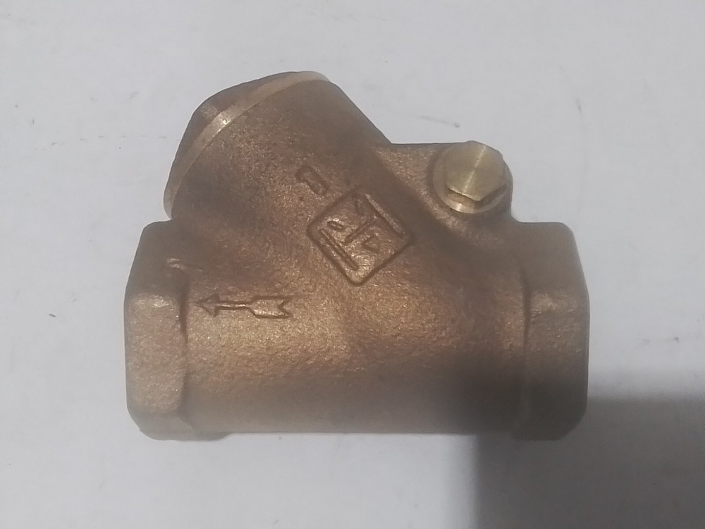 Milwaukee 1" Brass Check Valve Threaded 200S 400W (E4D3)