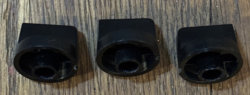 Nad 6325 Cassette Deck 3 Knob Adjustment Set OEM - Replacement Knobs