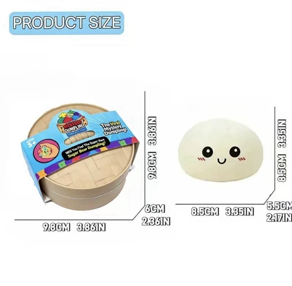 Squishy Bun Rainbow Mystery NEW Dumpling
