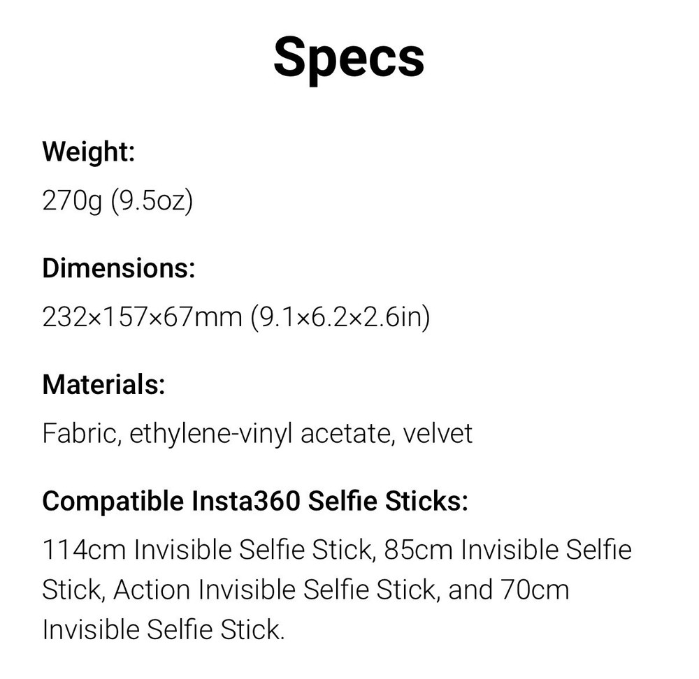 Original Insta360 X5 Carry Case