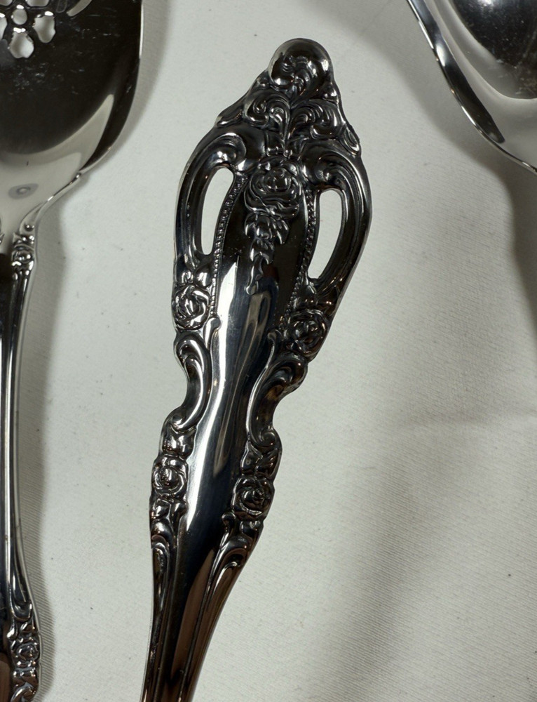 Oneida Community BRAHMS Stainless Flatware 7 Piece Serving Set Vintage