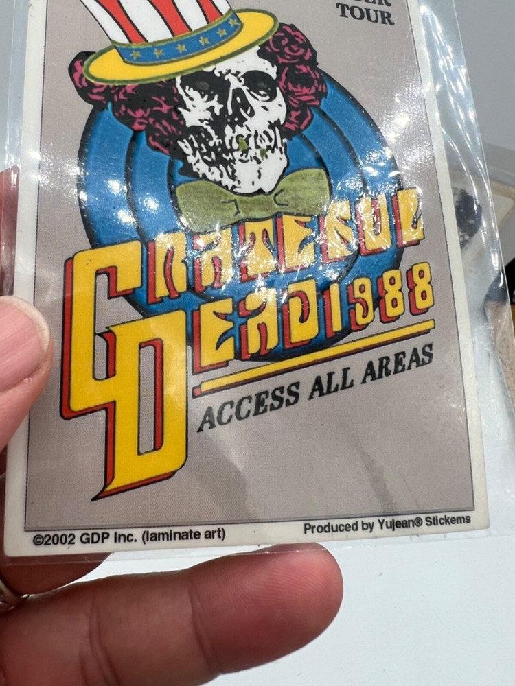 Vintage Grateful Dead Psychedelic Hippy Art Window Sticker Decal Bundle Lot 4pc.