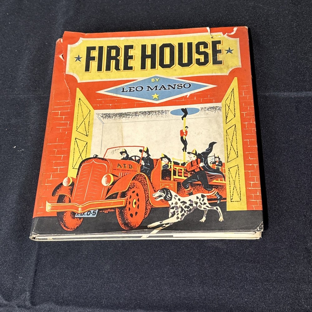 Vintage 1949 Firehouse Foldout Play Book