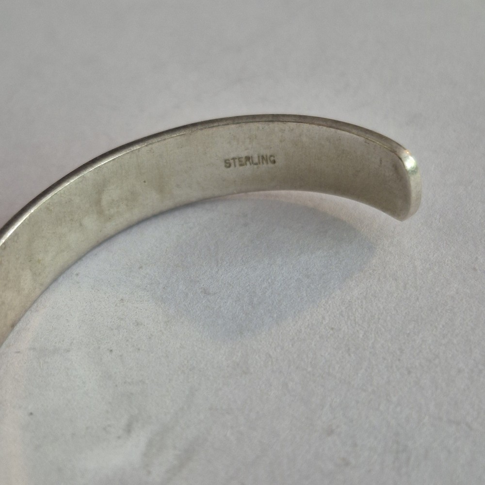 Native American Sterling Silver Braclete Size 6.5