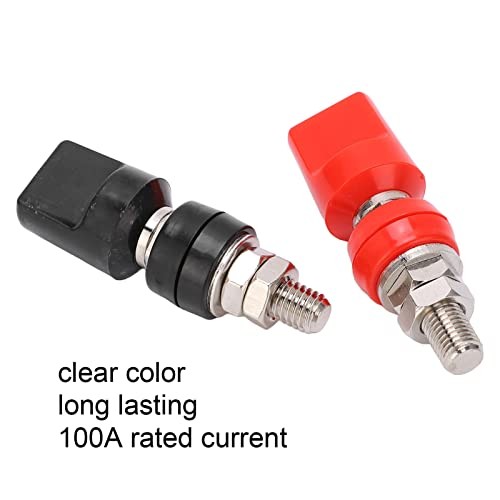 M8 Remote Battery Terminals, 2PCS 100A Battery Post Terminals with 4mm Plug