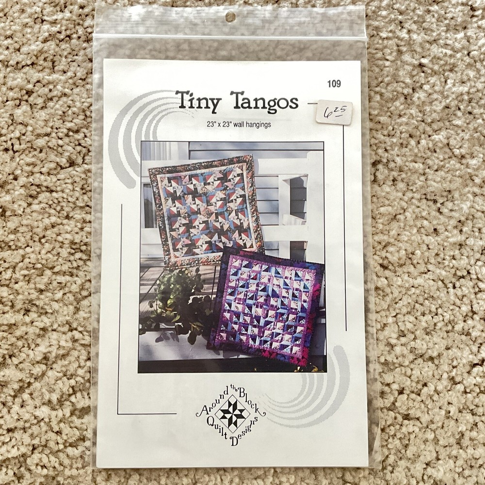 Around the Block Quilt Designs Tiny Tangos New Uncut Pattern
