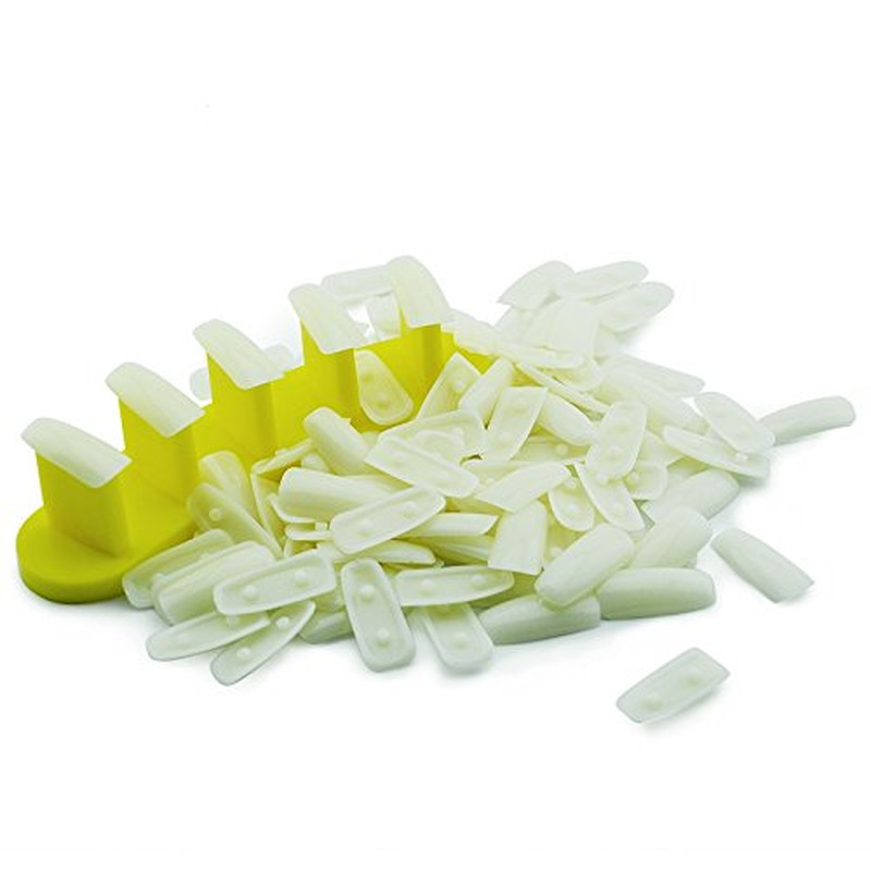 1Set Dismountable Practice Removable Nail Training Holder + 100Pcs Practice Nail